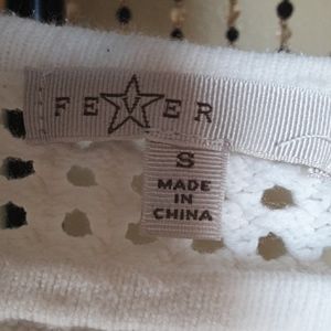 Cotton Knit Long Sleeve Crop Top